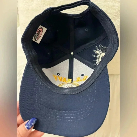 U.S. Navy Baseball Hat Unisex Dad Hat Navy Blue Grandpa Hat Embroidered Vintage - Picture 5 of 10